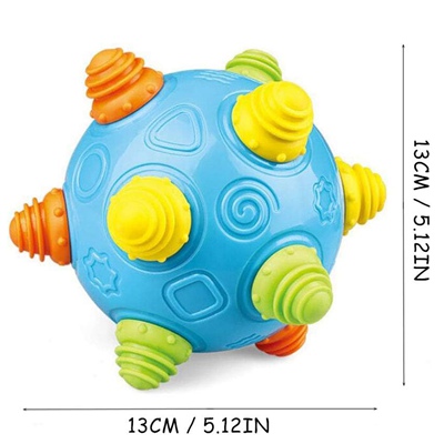 DQTYE Baby Bouncing Jumping Sensory Ball Music Shake Dancing Ball Activation Developmental Toy for Boy and Girl
